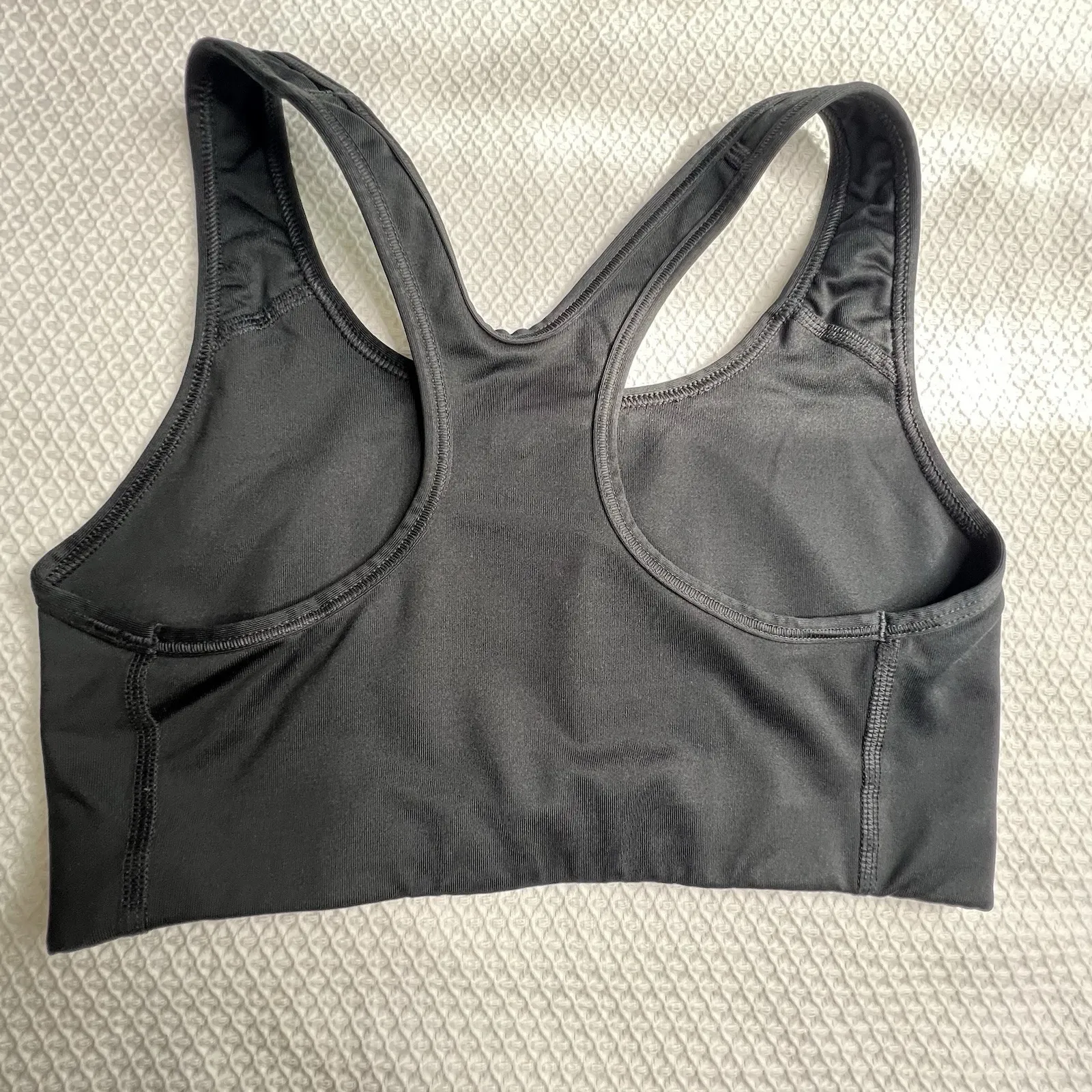 Nike Dri Fit Black‎ Sports Bra Size Small No Padding Racerback - Image 2