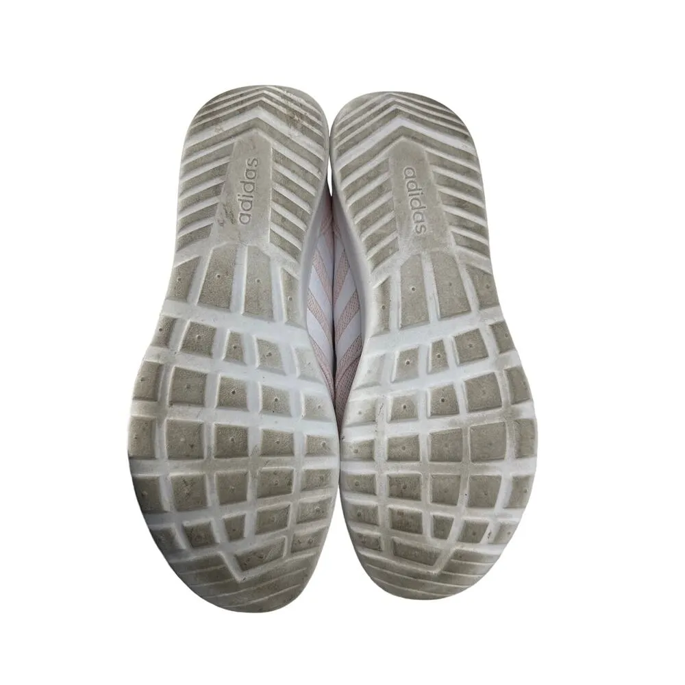 Adidas - Women's QT Racer Running Shoes in Pink & White - Image 3