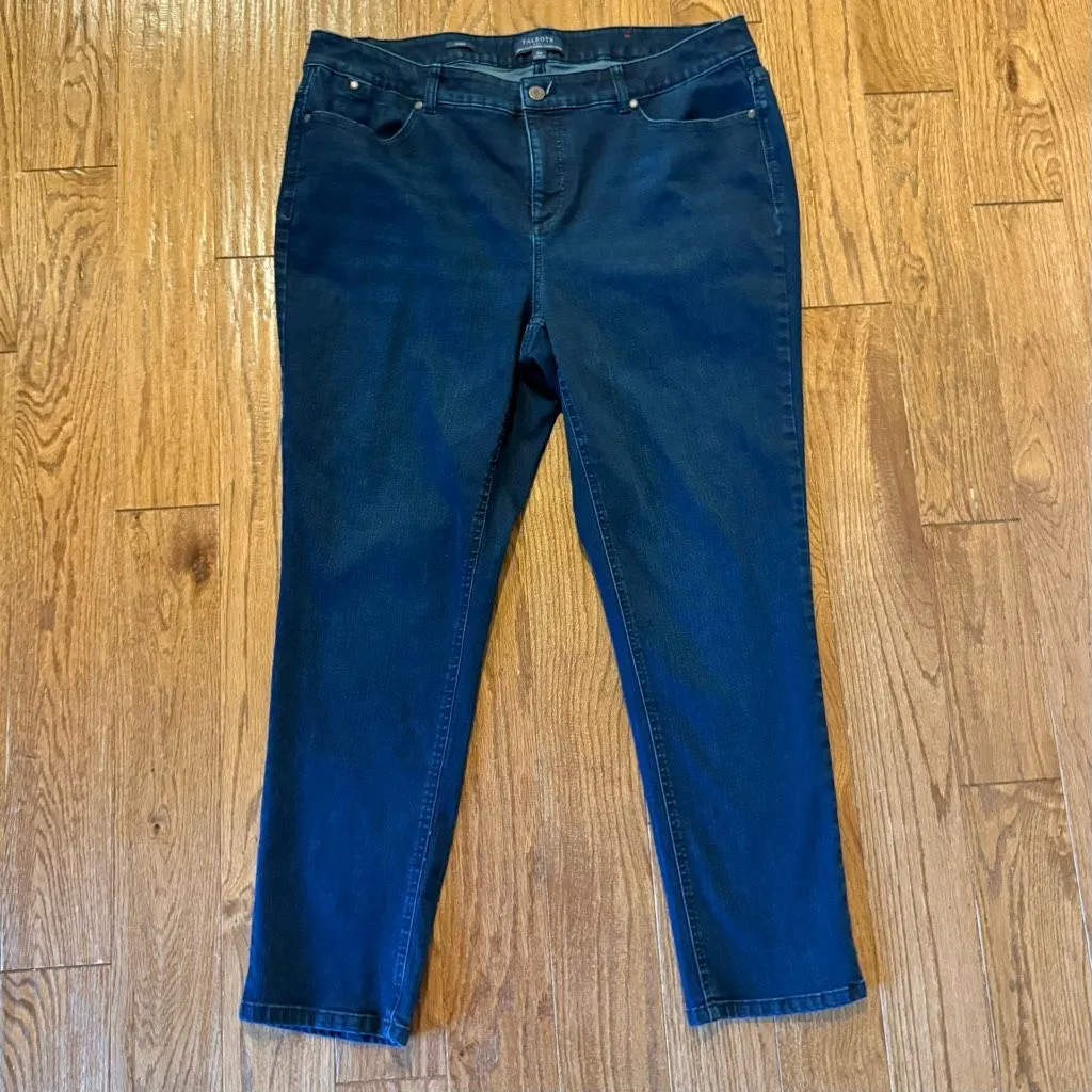 Talbots simply flattering ankle straight leg jeans size 18 - Image 2
