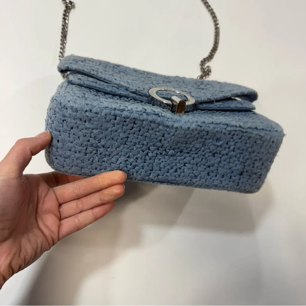 Sandro RAFFIA YZA BAG blue - Image 5