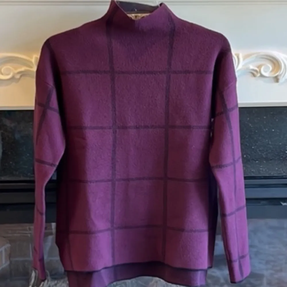 Comfy Classy Pullover Business Casual Sweater Plaid - Image 3