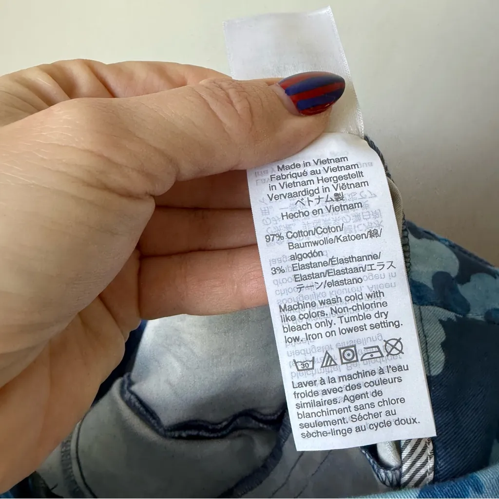 J. Crew Remi pant in watercolor begonias print 6 - Image 5