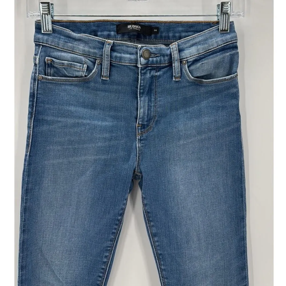 Hudson Nico supper skinny size 26 preppy casual light wash western equestrian - Image 3