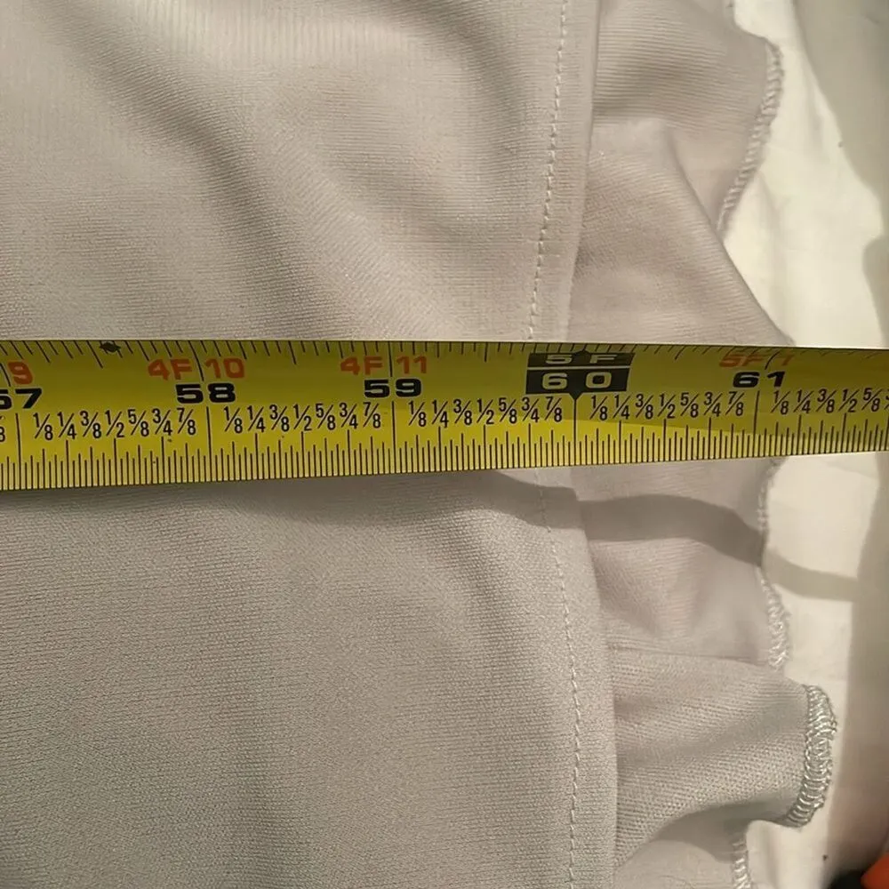 White Vera Wang Grey One Shoulder Jersey Satin Trim Bridesmaid Dress Womens 8 - Image 8