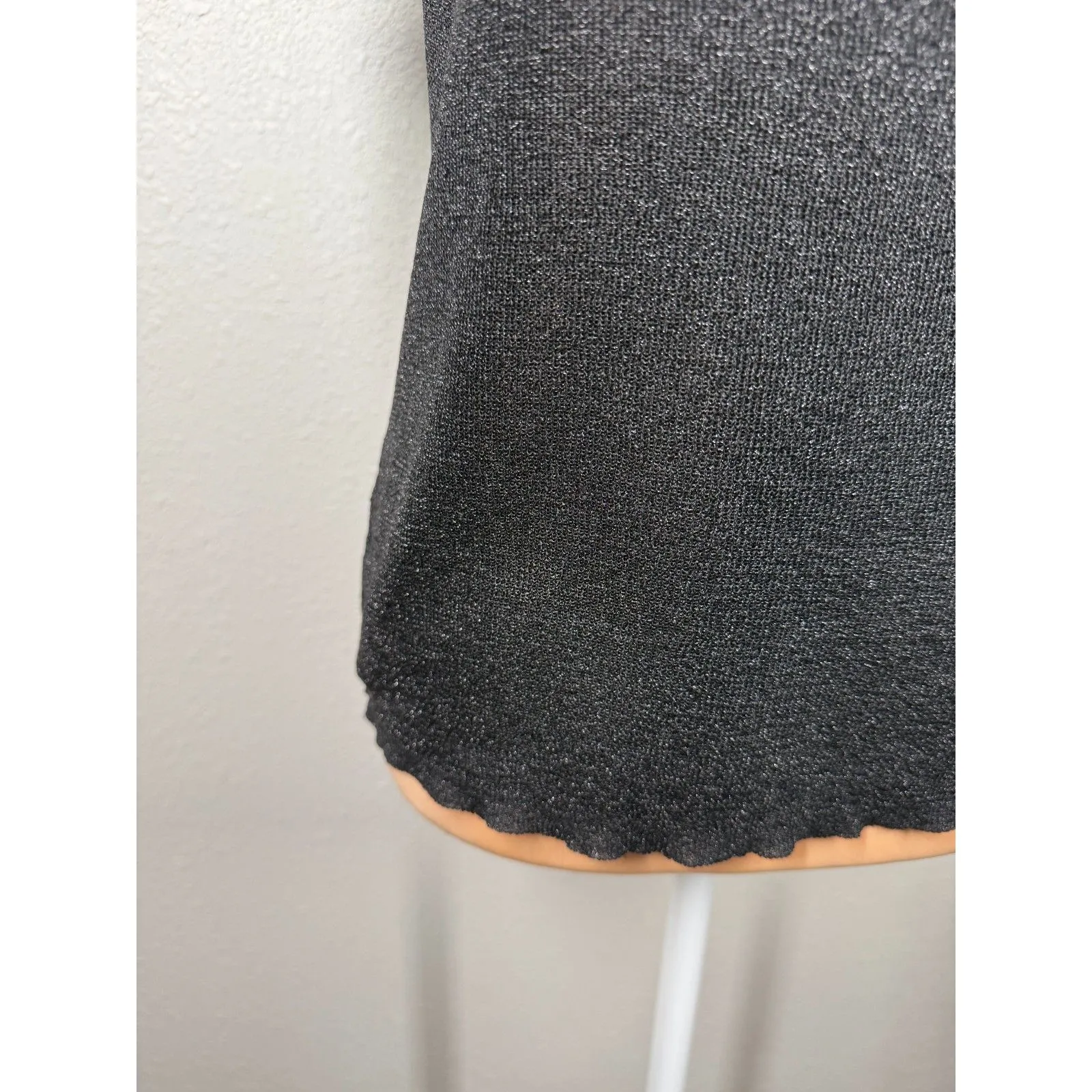 Vtg Y2k Betsey Johnson Sheer Sparkle Top L Whimsigoth Fairy Grunge Rave Witchy - Image 3