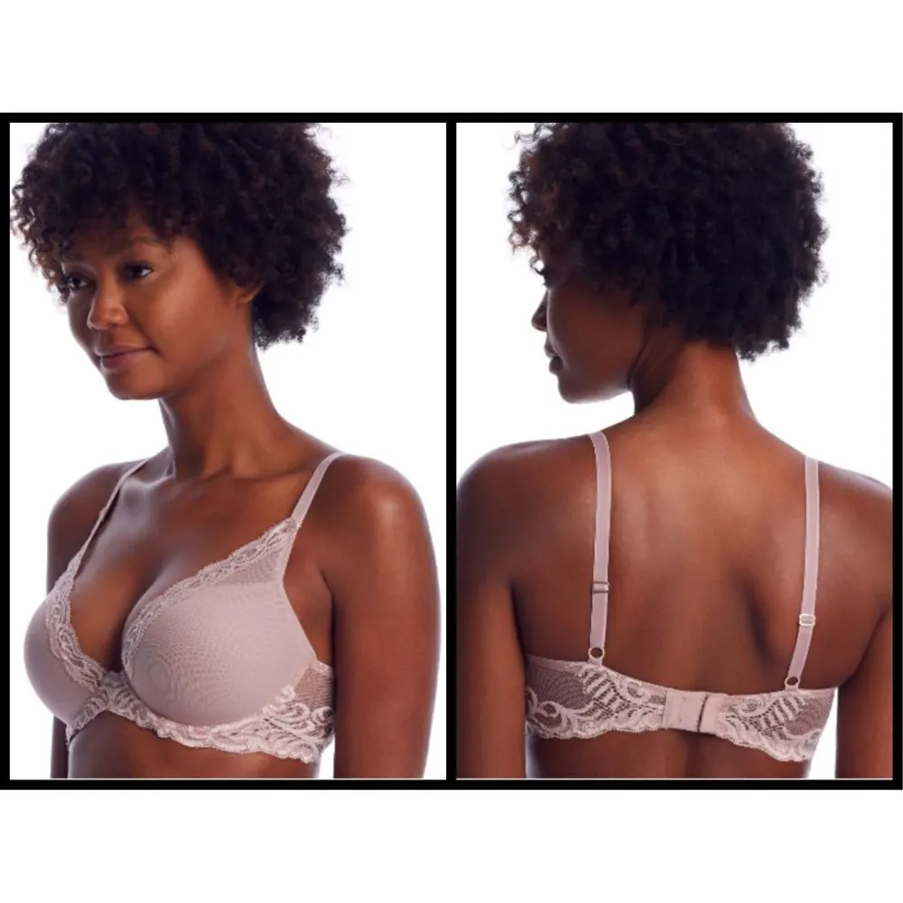 💕NATORI💕 Feathers Underwire Contour Bra ~ 32D Pink NWT - Image 9