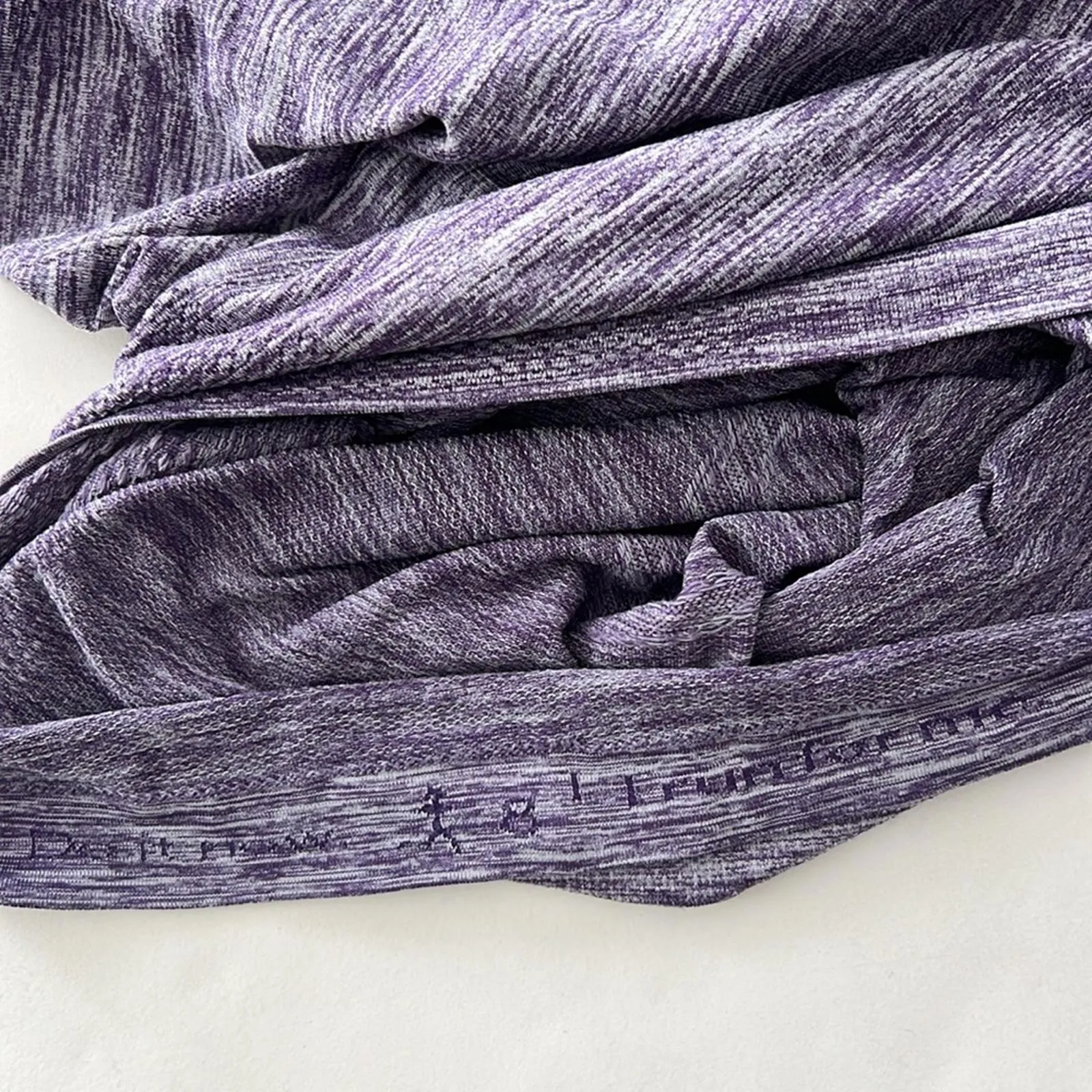 Lululemon  Swiftly Tech Long Sleeve Crew Heathered Black Cherry Purple Size 8 - Image 6