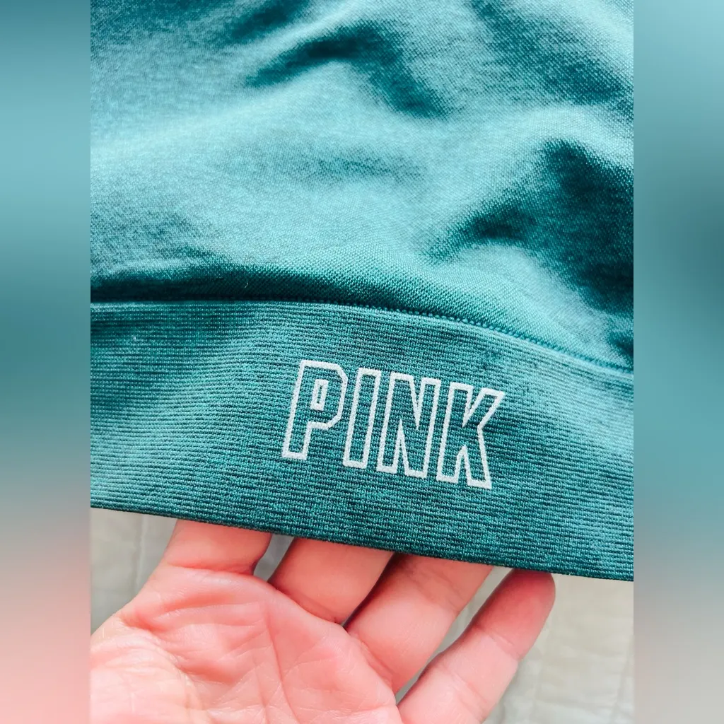 VICTORIAS SECRET PINK SEAMLESS LIGHTLY LINED PADDED RACERBACK SPORTS BRA SMALL - Image 3