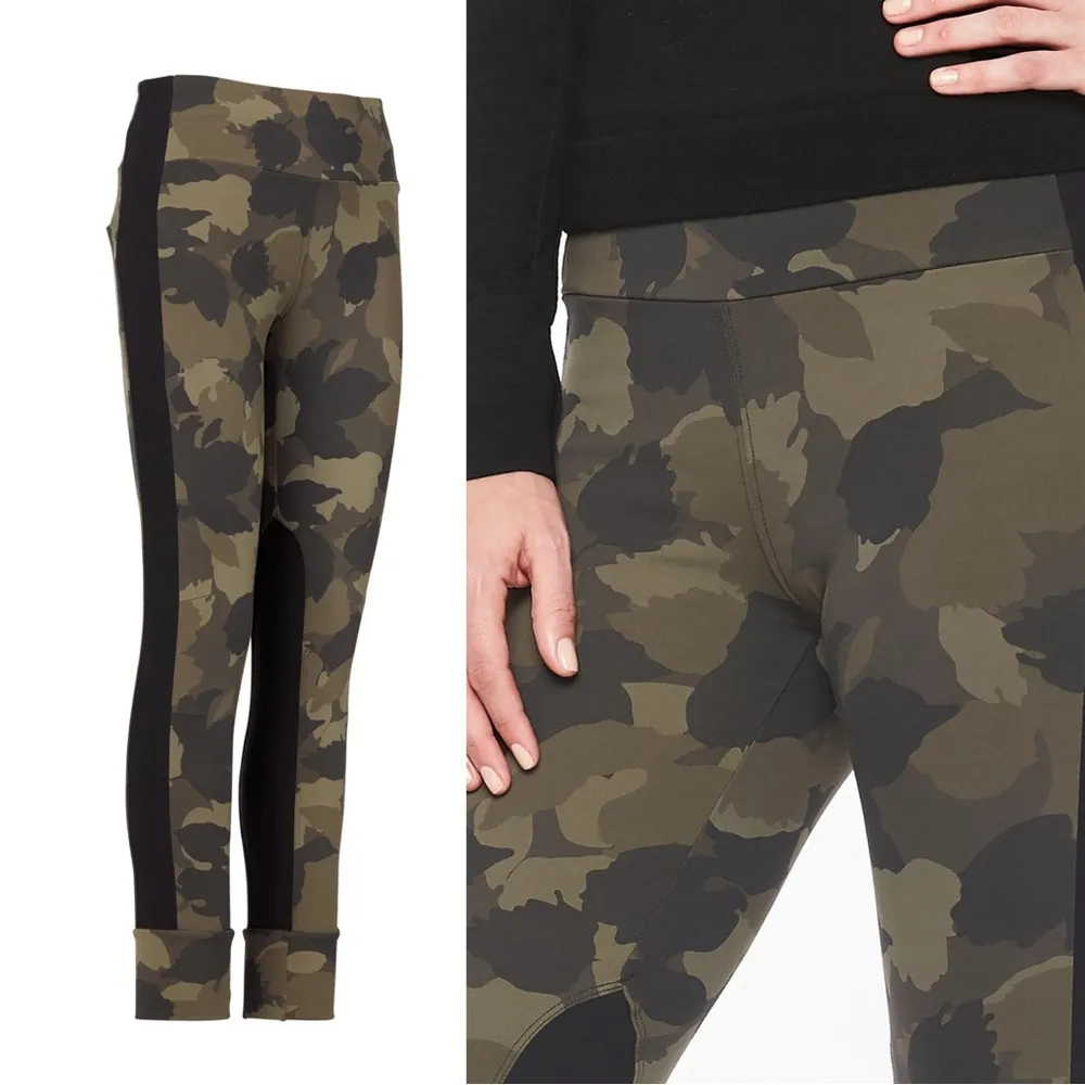 Athleta • Essex Camo Hybrid Tight legging pant green black hiking outdoor active - Image 6