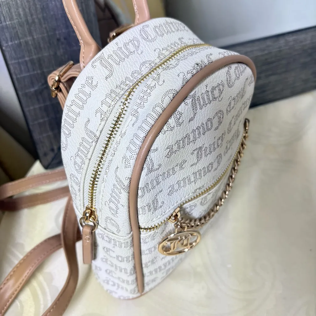 Juicy Couture pecan white and tan mini backpack - Image 10