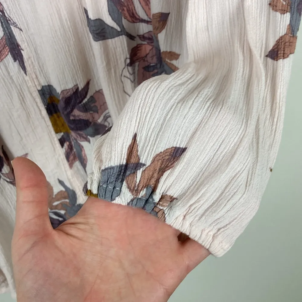 Free People Electric Orchid Print Swing Tunic Flowy Women’s Size Medium Top - Image 8