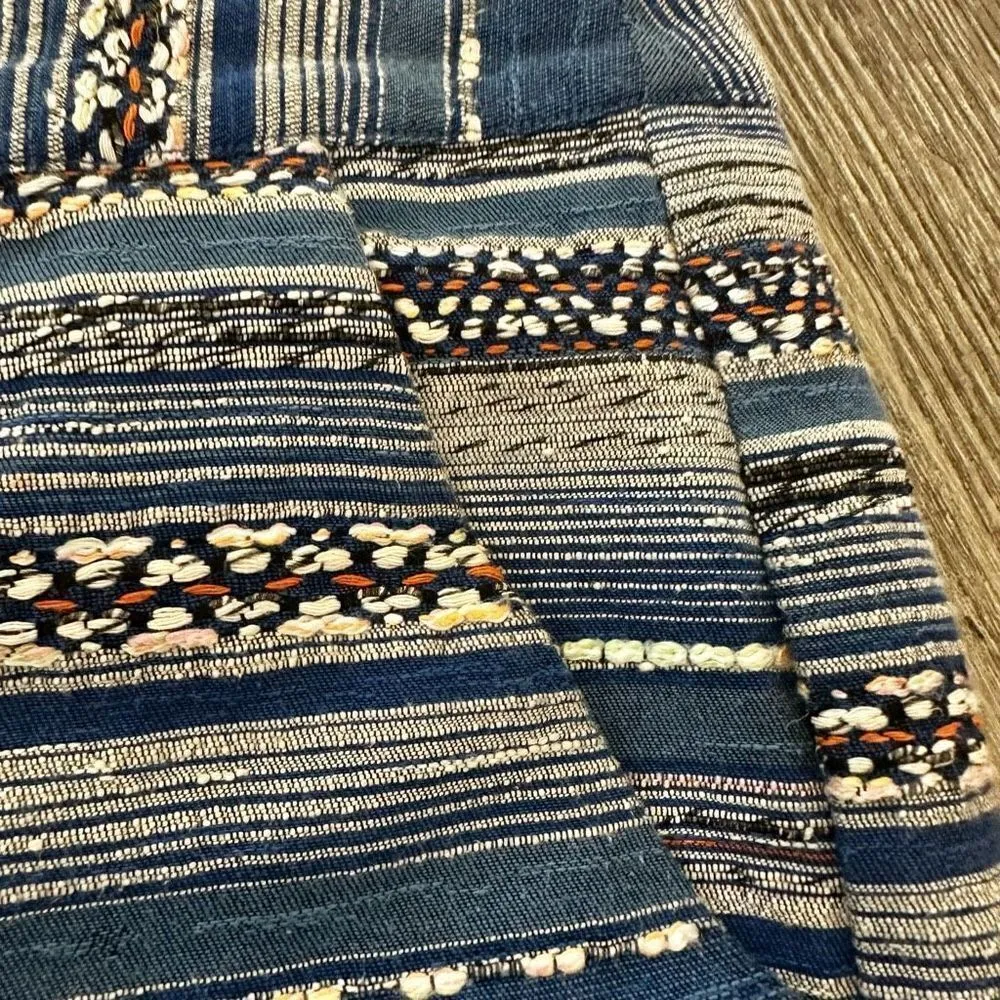 Joie Merci ethnic multi stripe blue shorts - Image 4