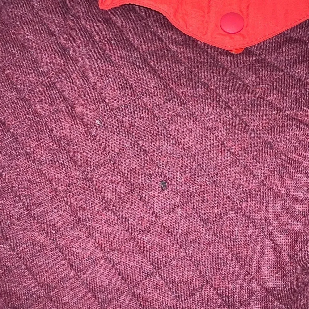 Patagonia Quilted Snap T Button Size Womens Large Red - Image 3