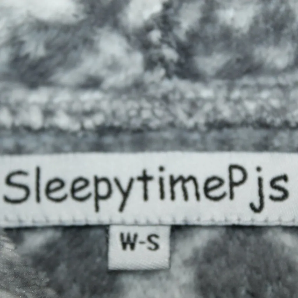 Sleepytime PJs‎ Snowflake Onsie Pajamas Size Small Gray - Image 5