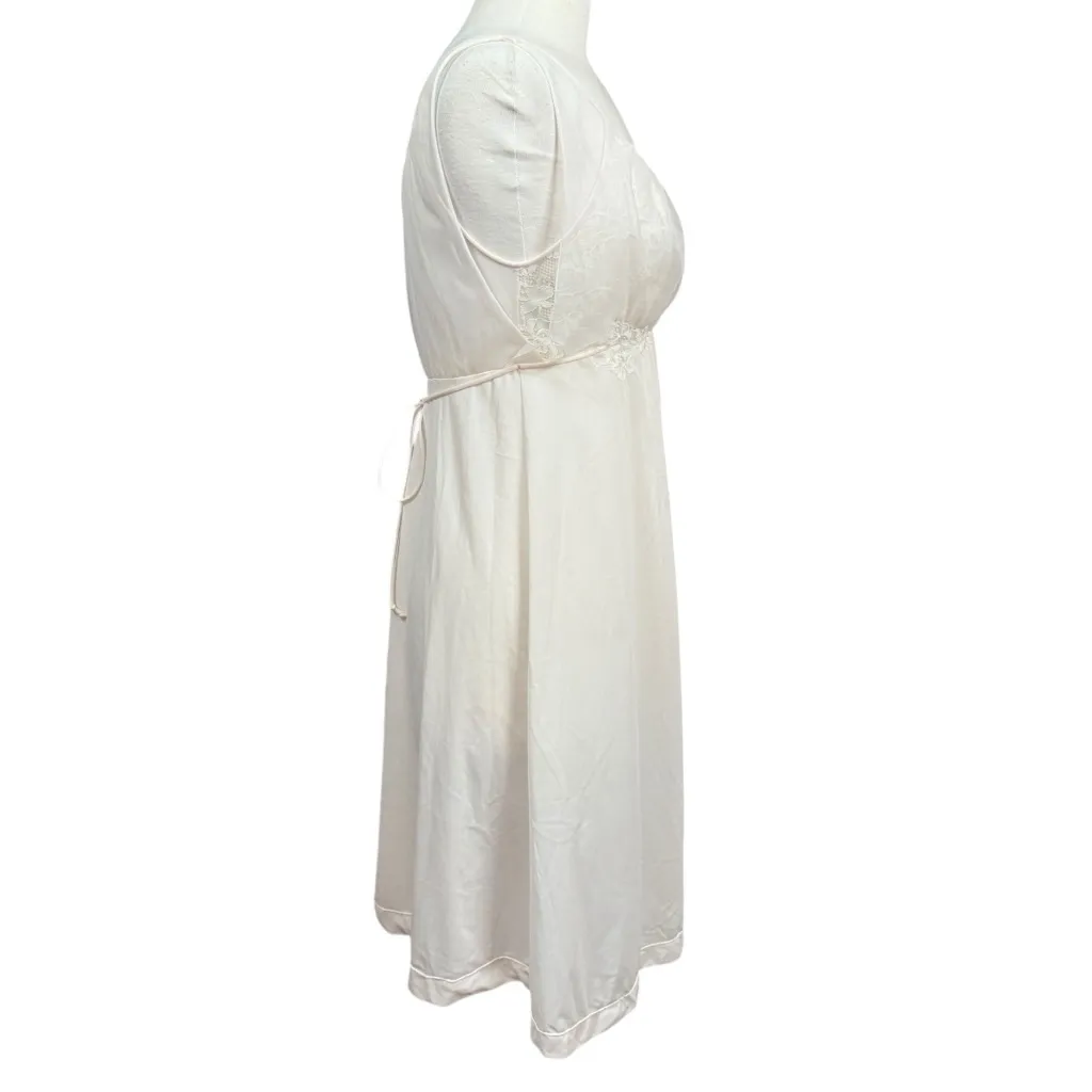 Vintage 1950s Vanity Fair White Sheer Lingerie Nightgown Babydoll & Robe S - Image 7