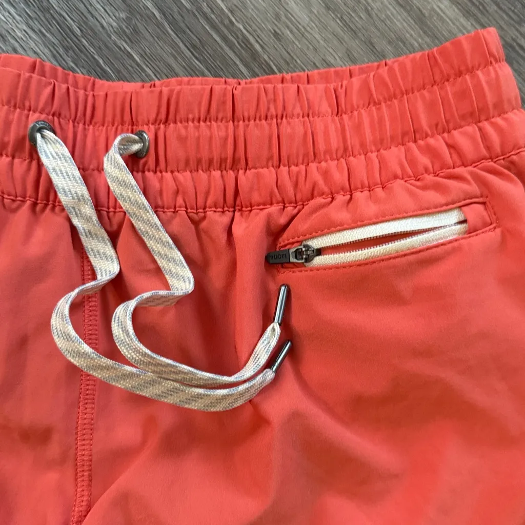 Vuori Bright Orange Running Shorts Small Clementine 2.0 - Image 5