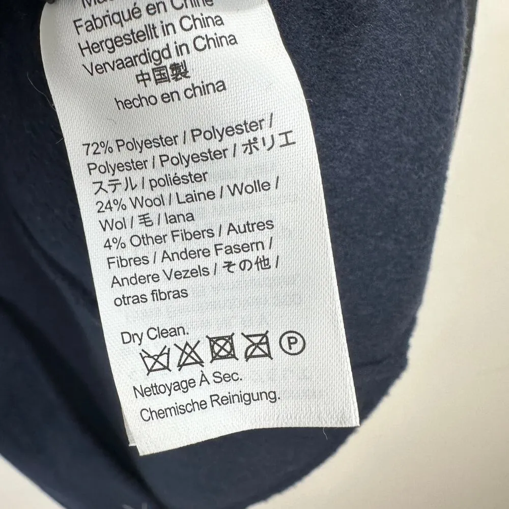 J.Crew Leighton Blazer Jacket Double Faced Wool Blend Relaxed Black US 0 NWT - Image 15