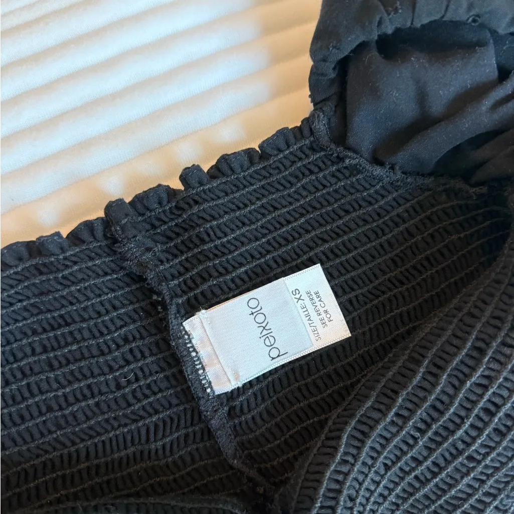 Peixoto Louisa Crop Top Black Size XS - Image 5