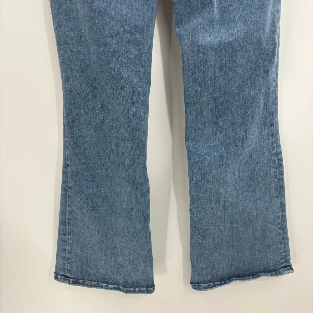 Frame Denim Stretch Cotton Le One Crop Mini Boot Casper Blue Jeans Size 26 - Image 13