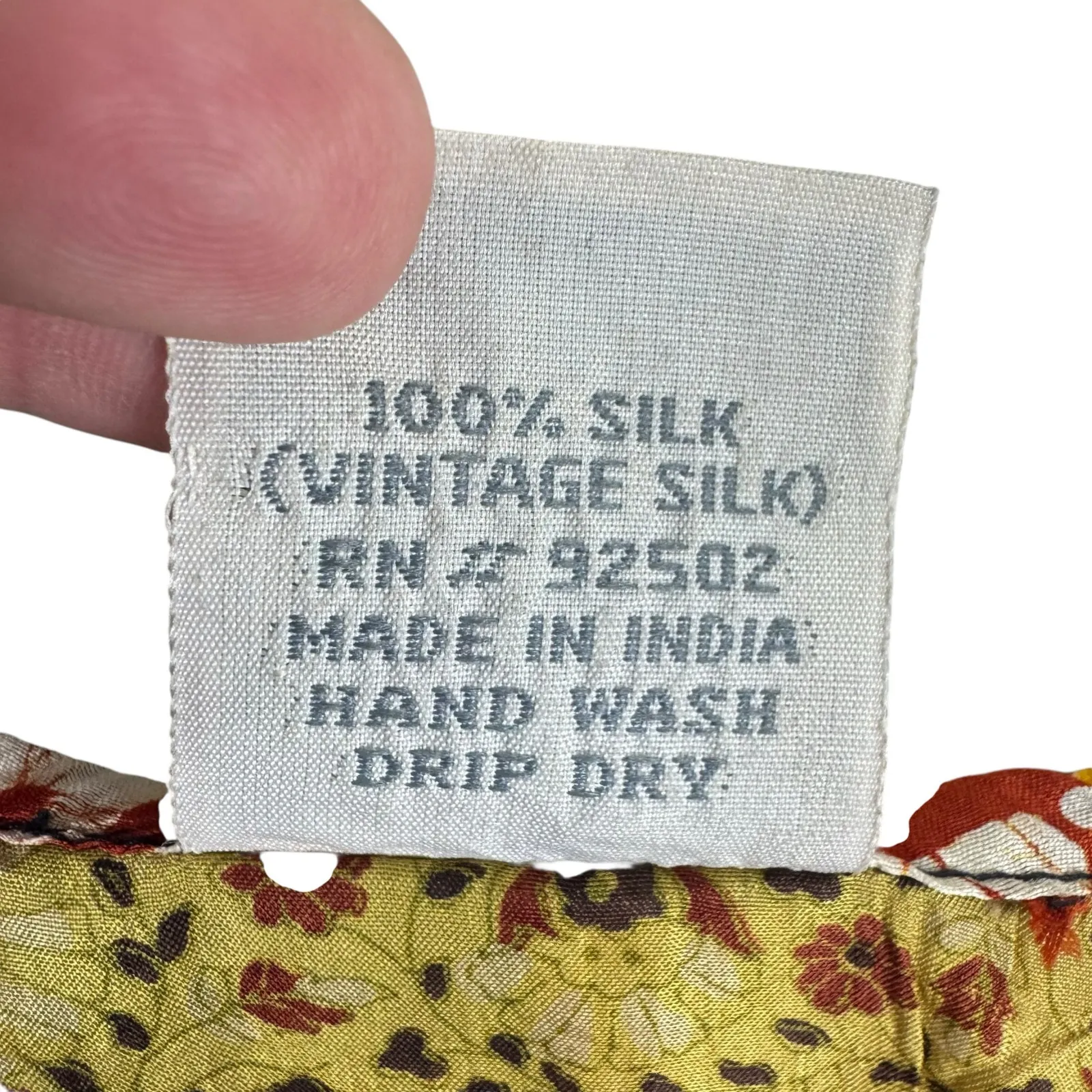 Sacred Threads 100% Vtg Silk Ruffled Sleeveless Cropped Light Blouse Size S M - Image 6