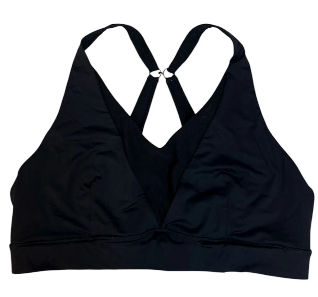 Zyia Active Black Strappy Sports Bra XXXL Adjustable Back Racerback Support 3X - Image 1