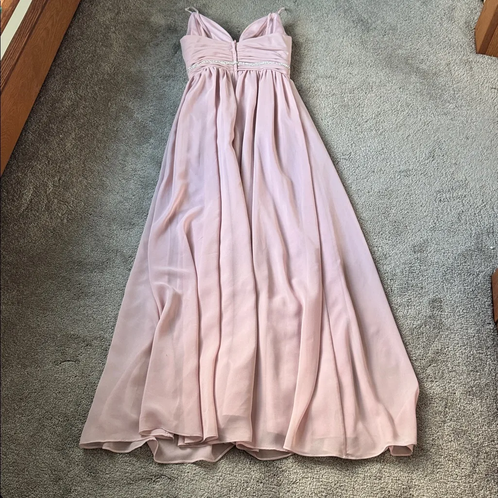 Christina Wu Celebration Ballet Pink Maxi Dress SIZE 2 - Image 5