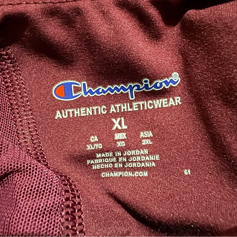 Champion Women’s Scult 7/8 Athletic Tights Leggings, Burgundy, Pockets - X-Large - Image 4