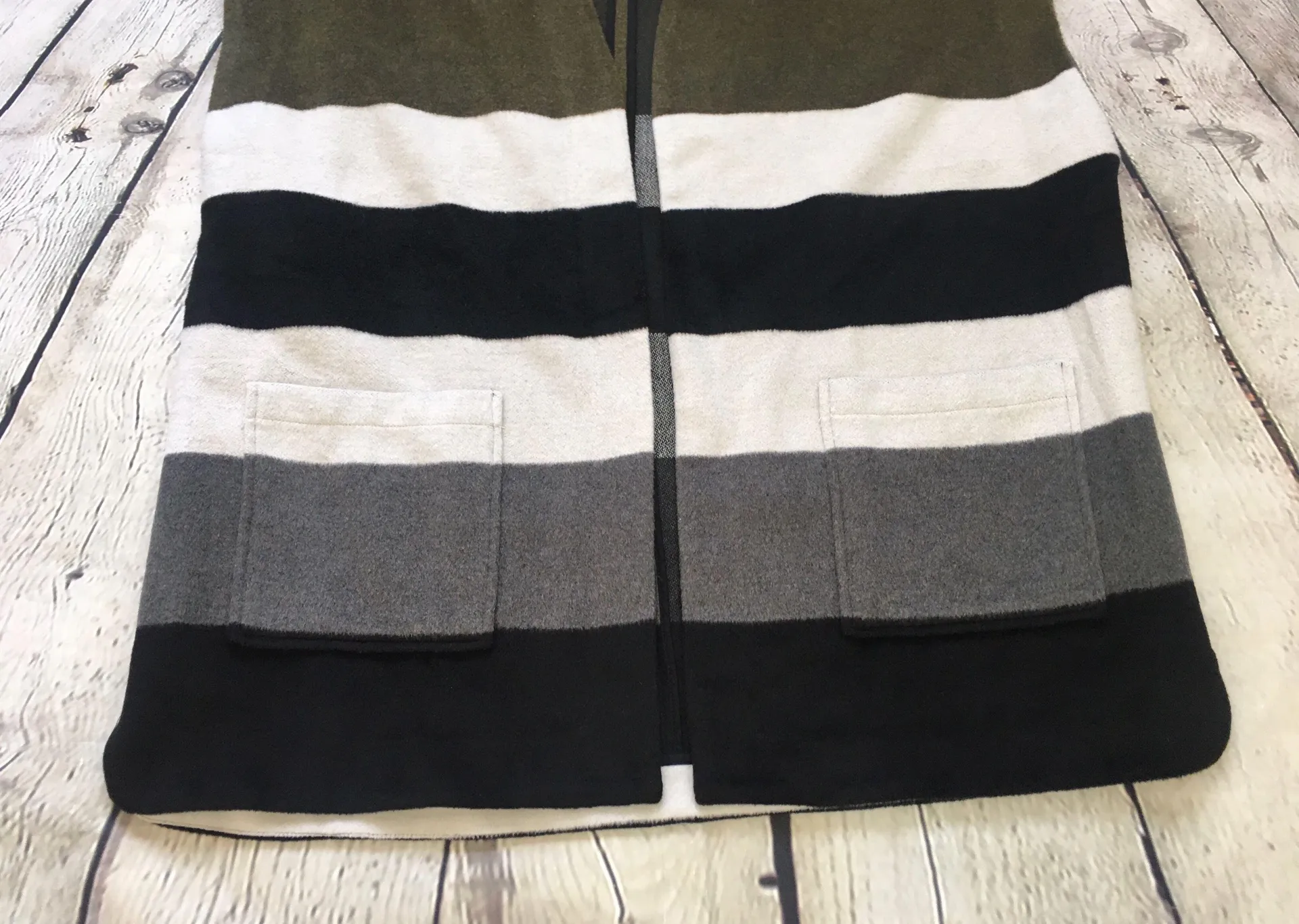 Striped Blanket Poncho - Image 8