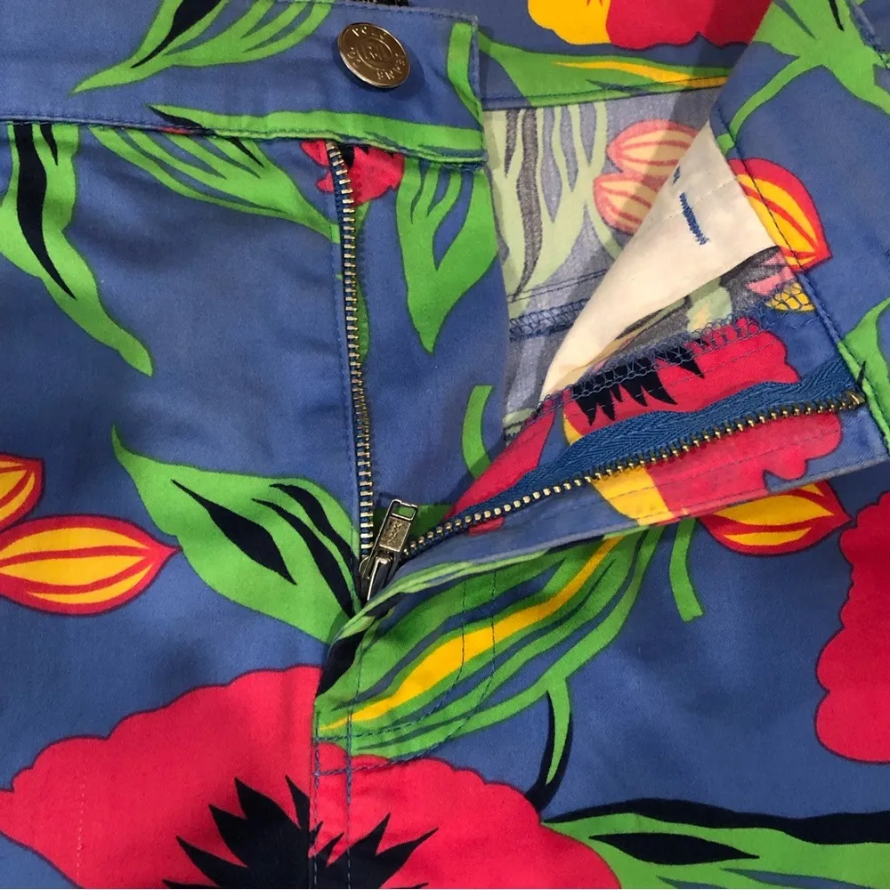 RALPH LAUREN Brilliant Oversized Tropical Flowers Pattern Pencil Skirt RUNS BIG - Image 5