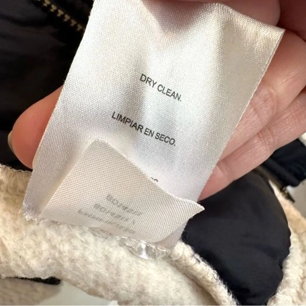 Frey and Co ivory fleece zippered jacket women XS - Image 9