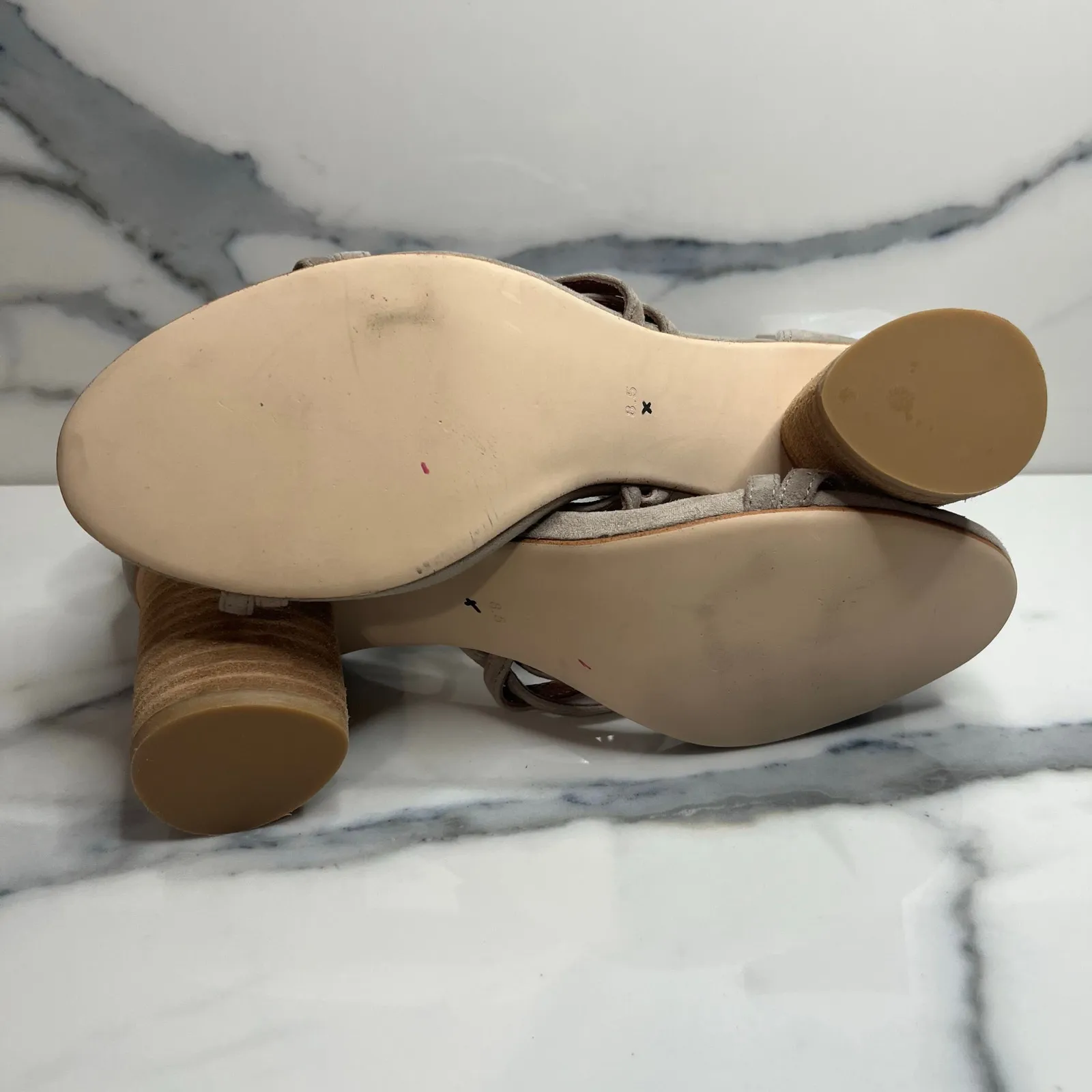 JEFFREY CAMPBELL NWOB Despina Taupe Ankle Wrap Tassel Sandal Women’s Size 8.5 - Image 9