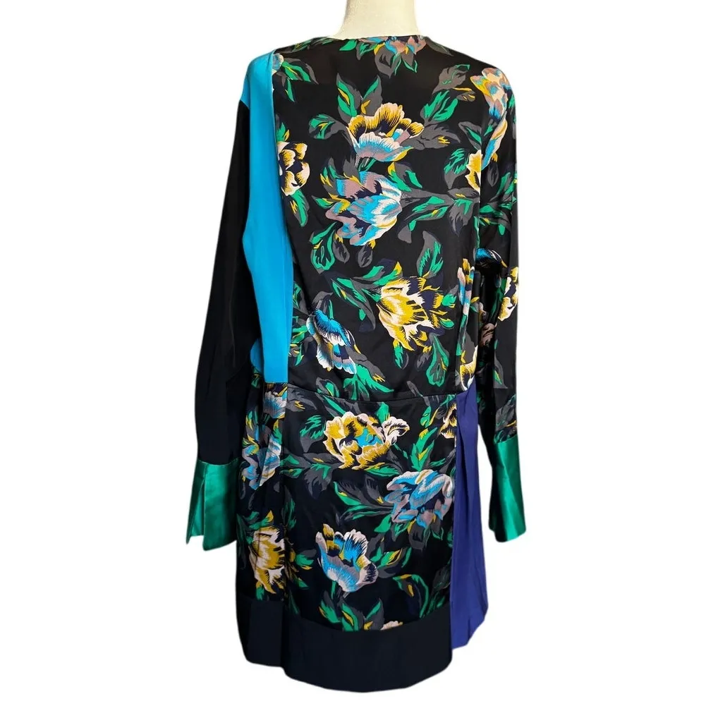 DVF Diane von Furstenberg Silk Crossover Statement Dress NWT (L) - Image 2