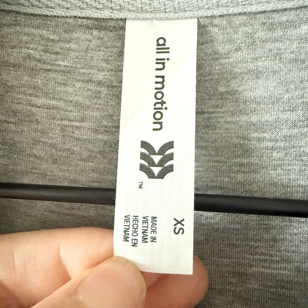 All In Motion Snap Button Jacket in Gray and White - Size XS - Image 4