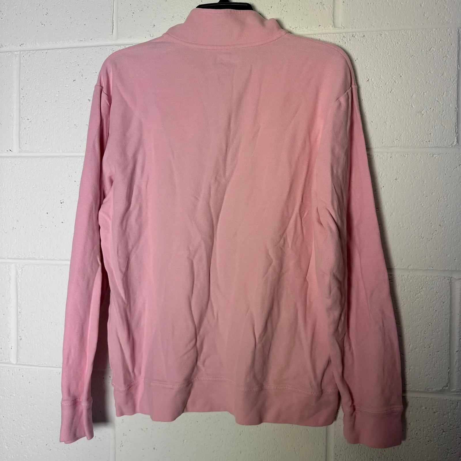 Vineyard Vines Pink Whale Logo 1/4 Zip Pullover Sweatshirt Women's Medium Cotton - Image 4