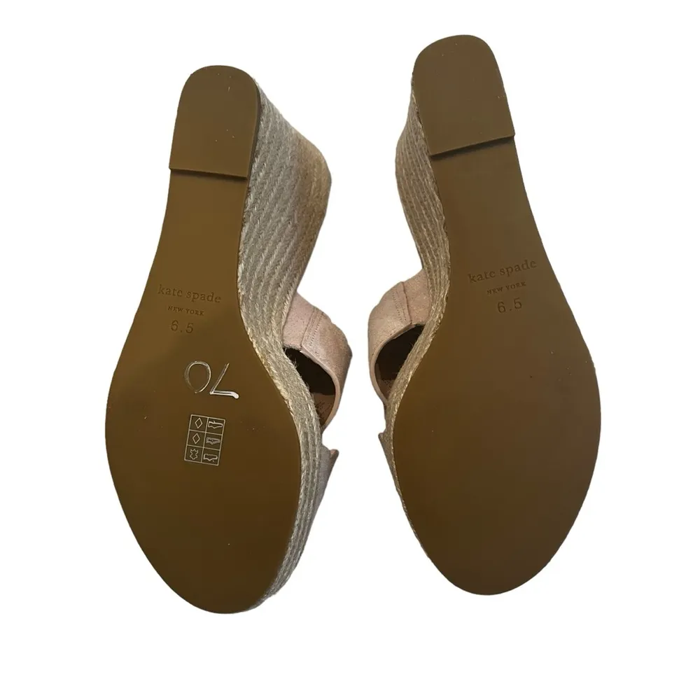 NWOT, Kate Spade Tegan Wedge Mule Slide Sandal Espadrilles, Sz 6.5 - Image 15