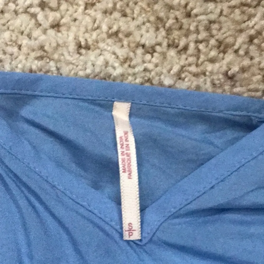 Free People Top with tank included. Embroidered blue and Black size S P - Image 4