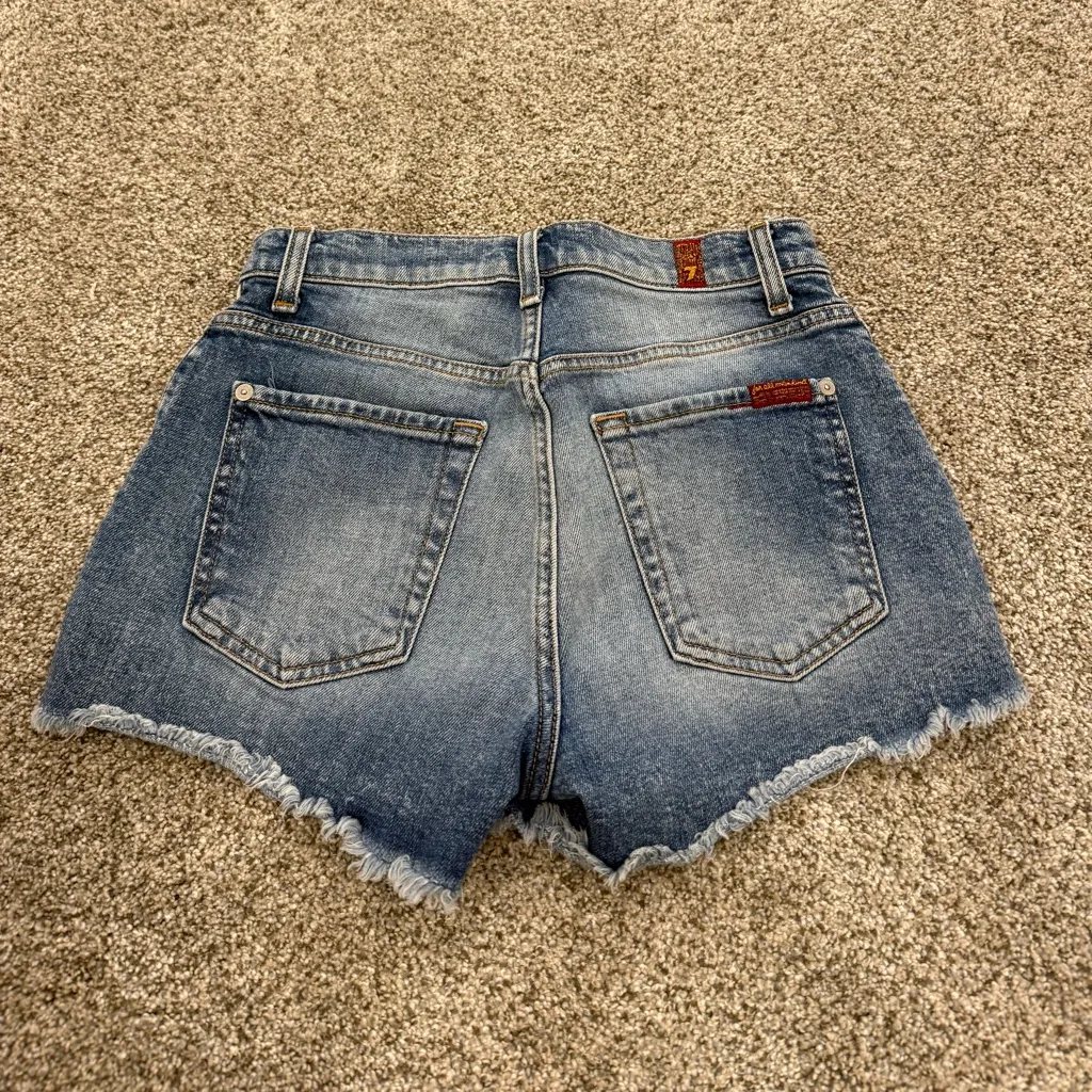7 For All Mankind Jean Shorts - Image 3