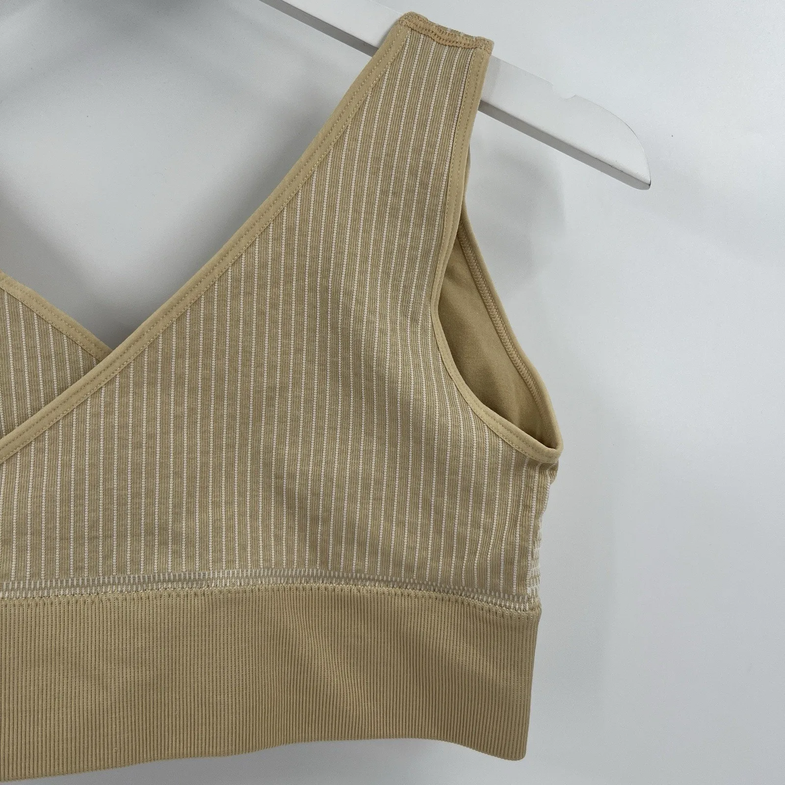 Sankom Patent Bra Compression Shapewear Posture Correcting Beige Tan Size M - Image 7