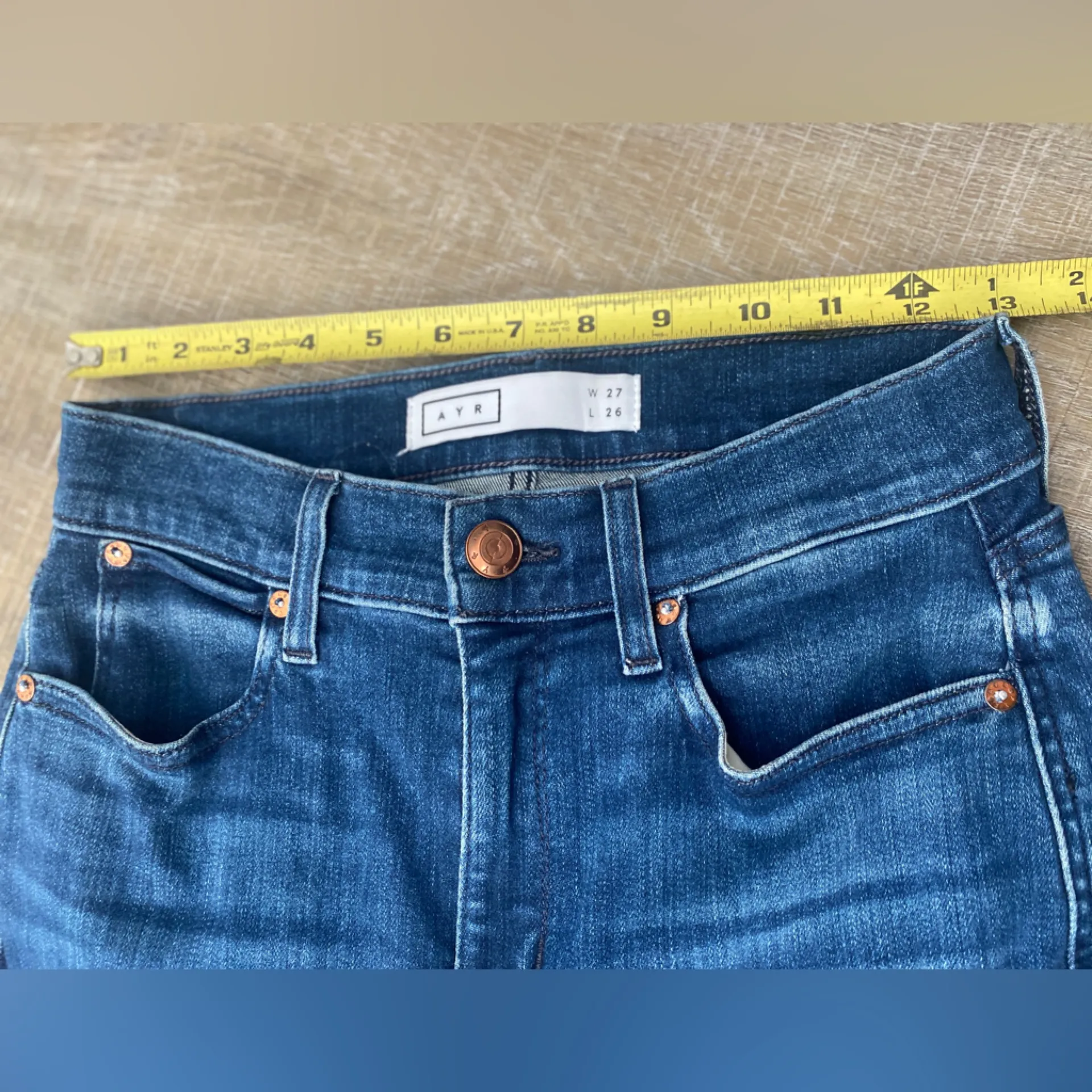 AYR Chiller Jeans Women’s Size 27 Medium Wash Skinny Jean Blue Stretch Denim - Image 14