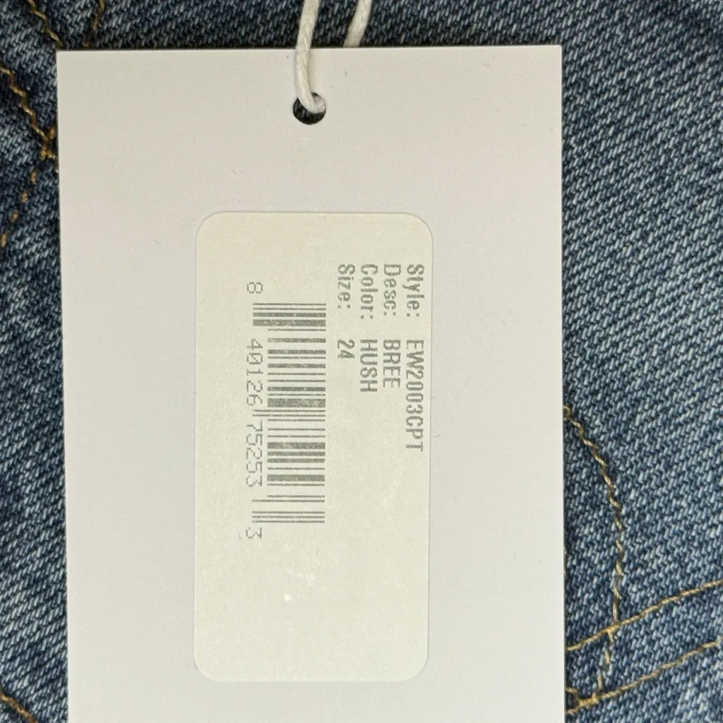 Edwin “Bree” Jeans with Frayed Hem in Hush Blue Size 24 - Image 8
