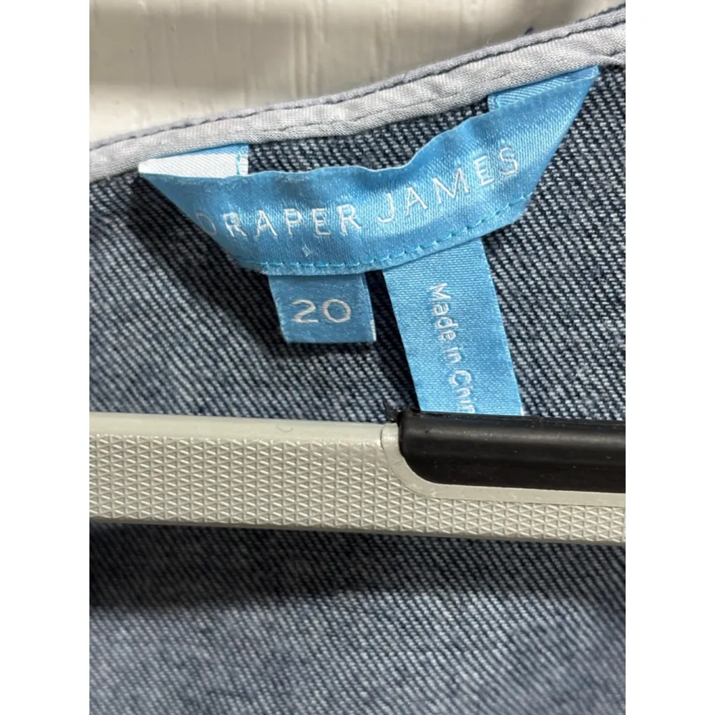 Women's Draper James Faith Love Circle Denim Mini Dress Plus Size 20 - Image 6