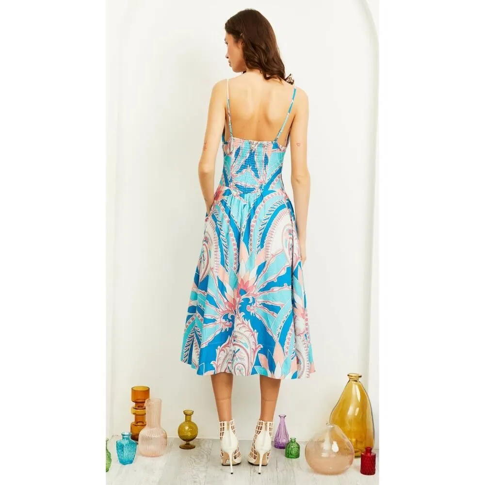 Love the Label Chloe Midi Dress in Bennett Print Sz. XS - Image 2