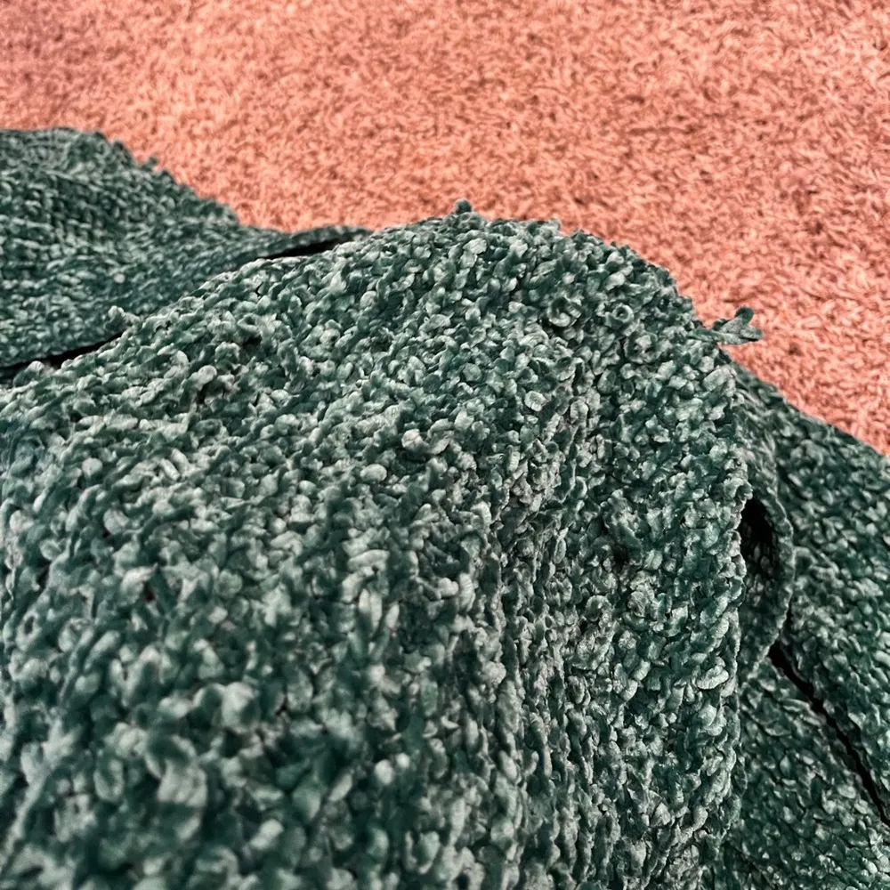 Green Chenille Sweater Cardigan - Image 14