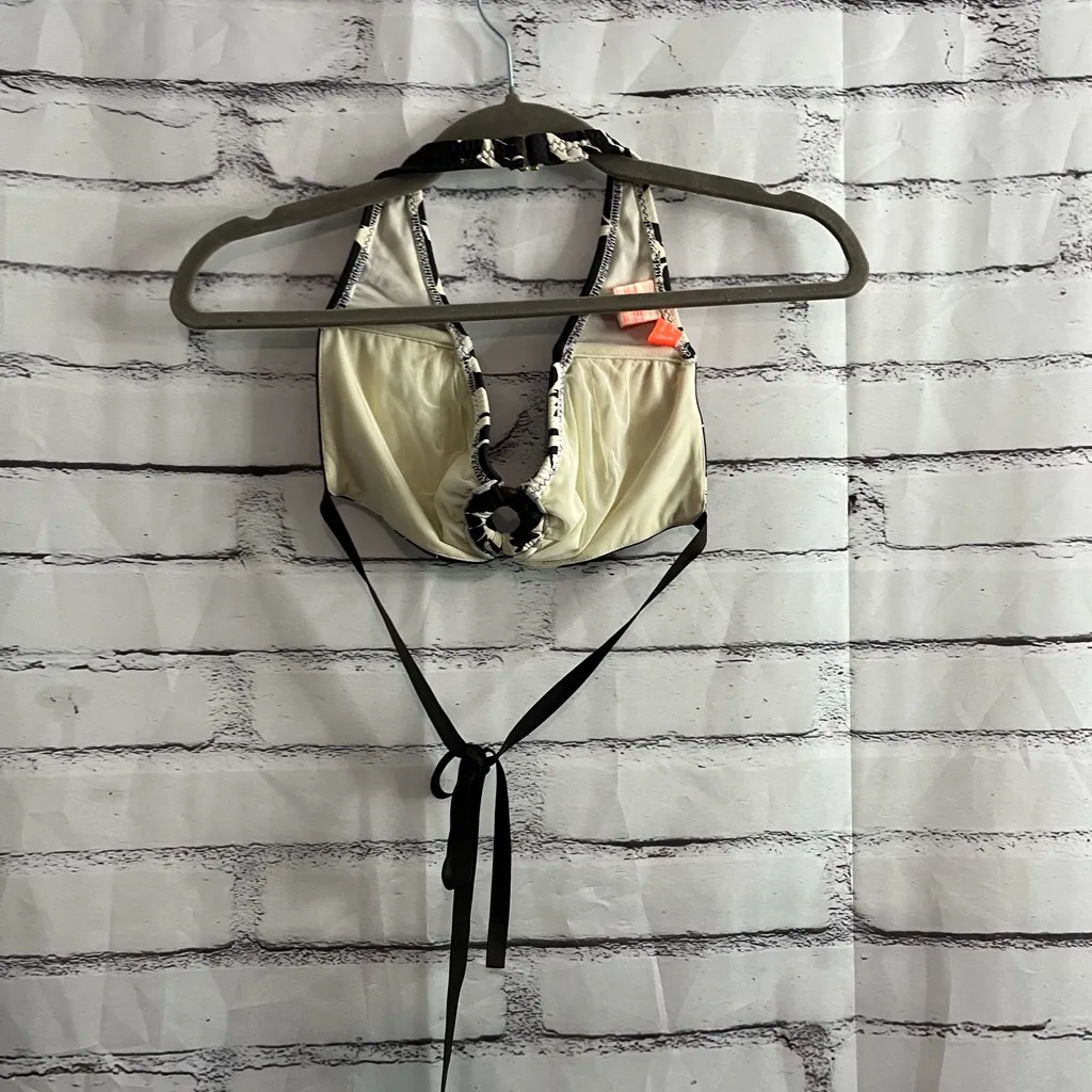 Kate Spade x Balenciaga Vintage Road Trip Floral Halter Bikini Swim Top 36 Y2K - Image 8