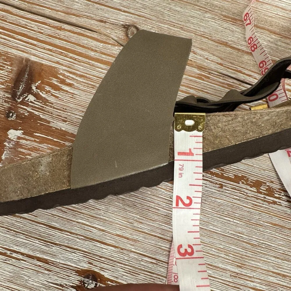 Cushionaire Libby Taupe Braided Slip-On Sandals Women’s 8M Suede Footbed Comfort - Image 14