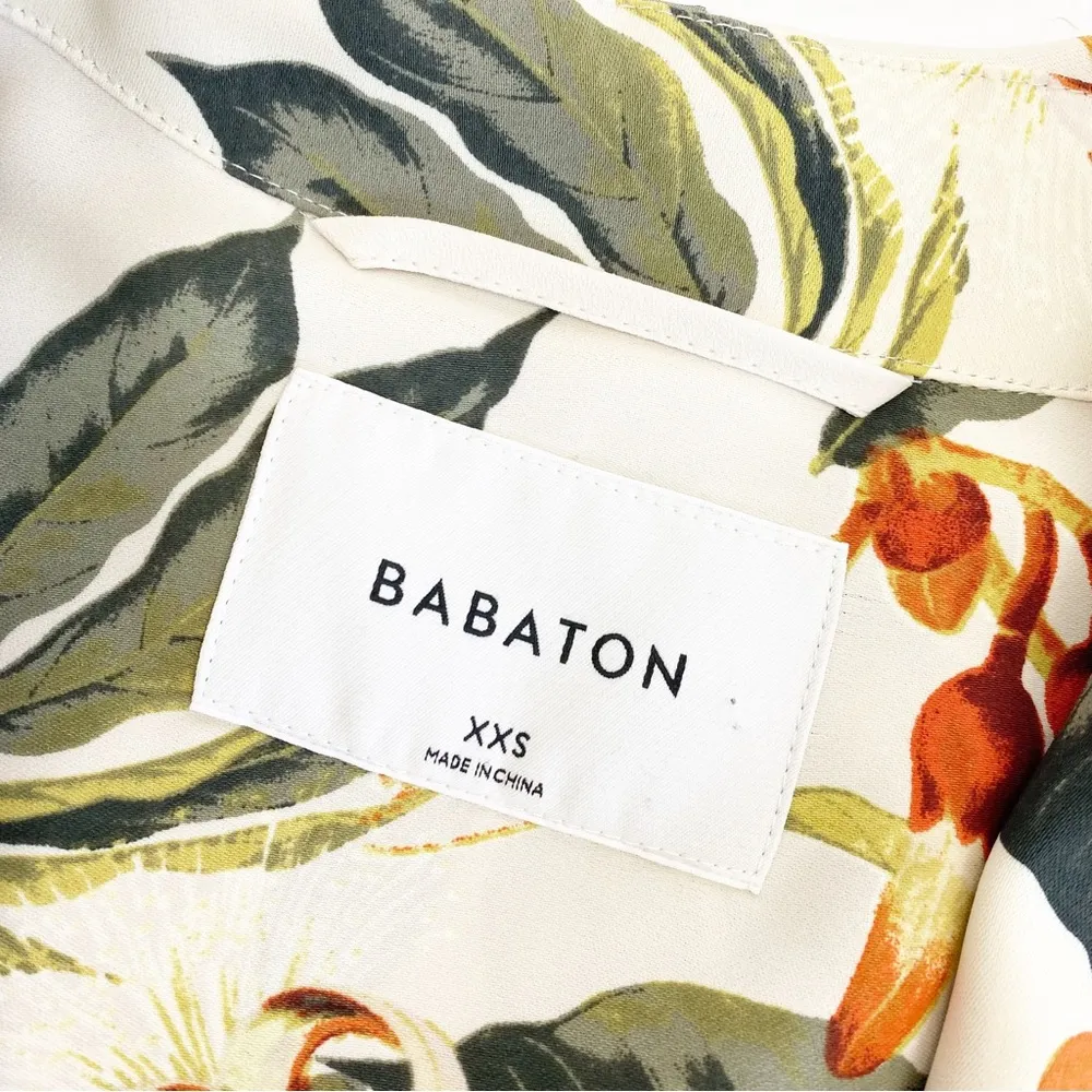 Babaton X Aritzia Kahlo Longline Duster Robe Trench Coat Jacket: Tropical Floral - Image 12