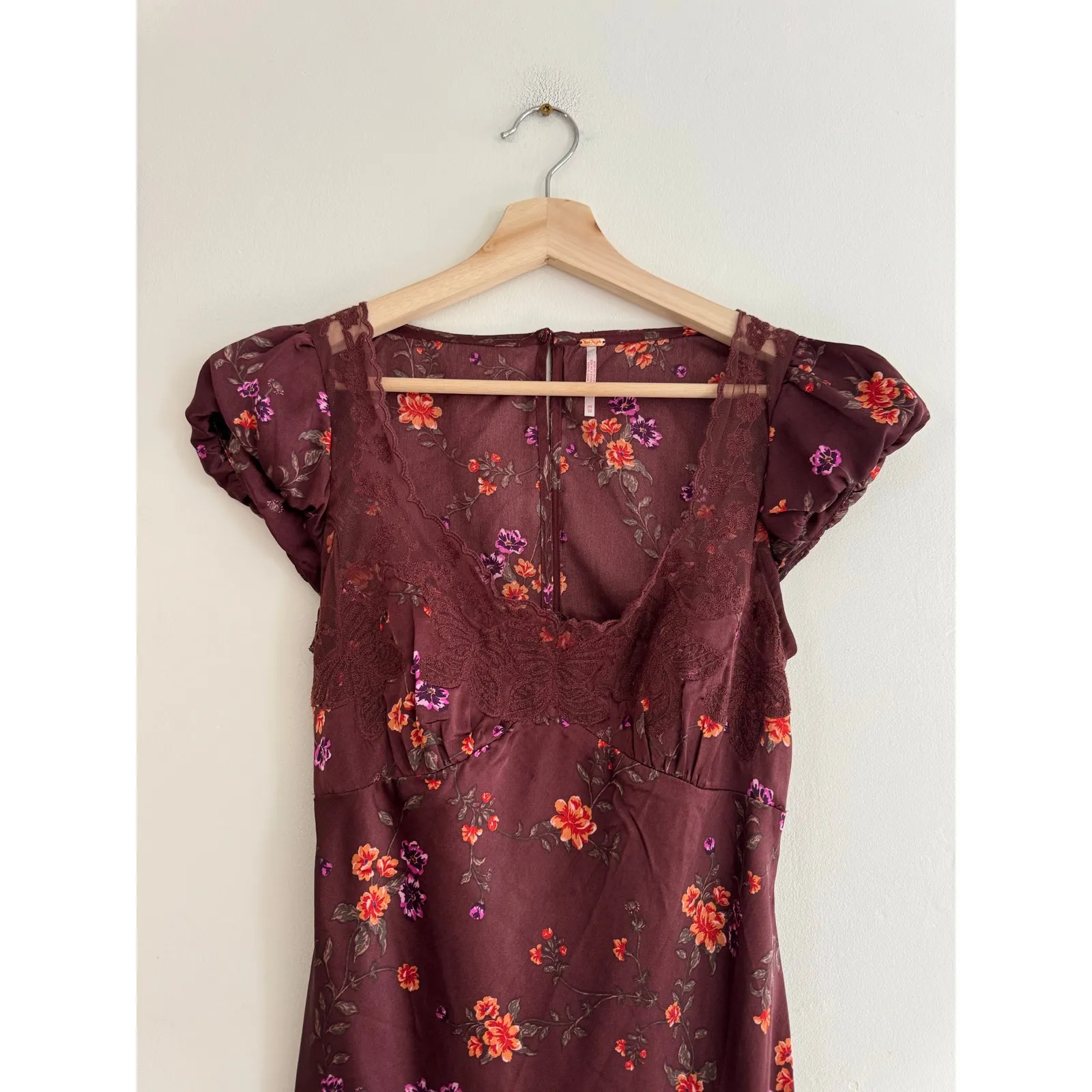 FREE PEOPLE Butterfly Babe Maxi Dress in Brown Combo Size XS - Image 6