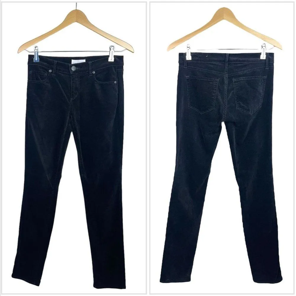 LOFT Modern Velvet Skinny Jeans in Black - Image 9