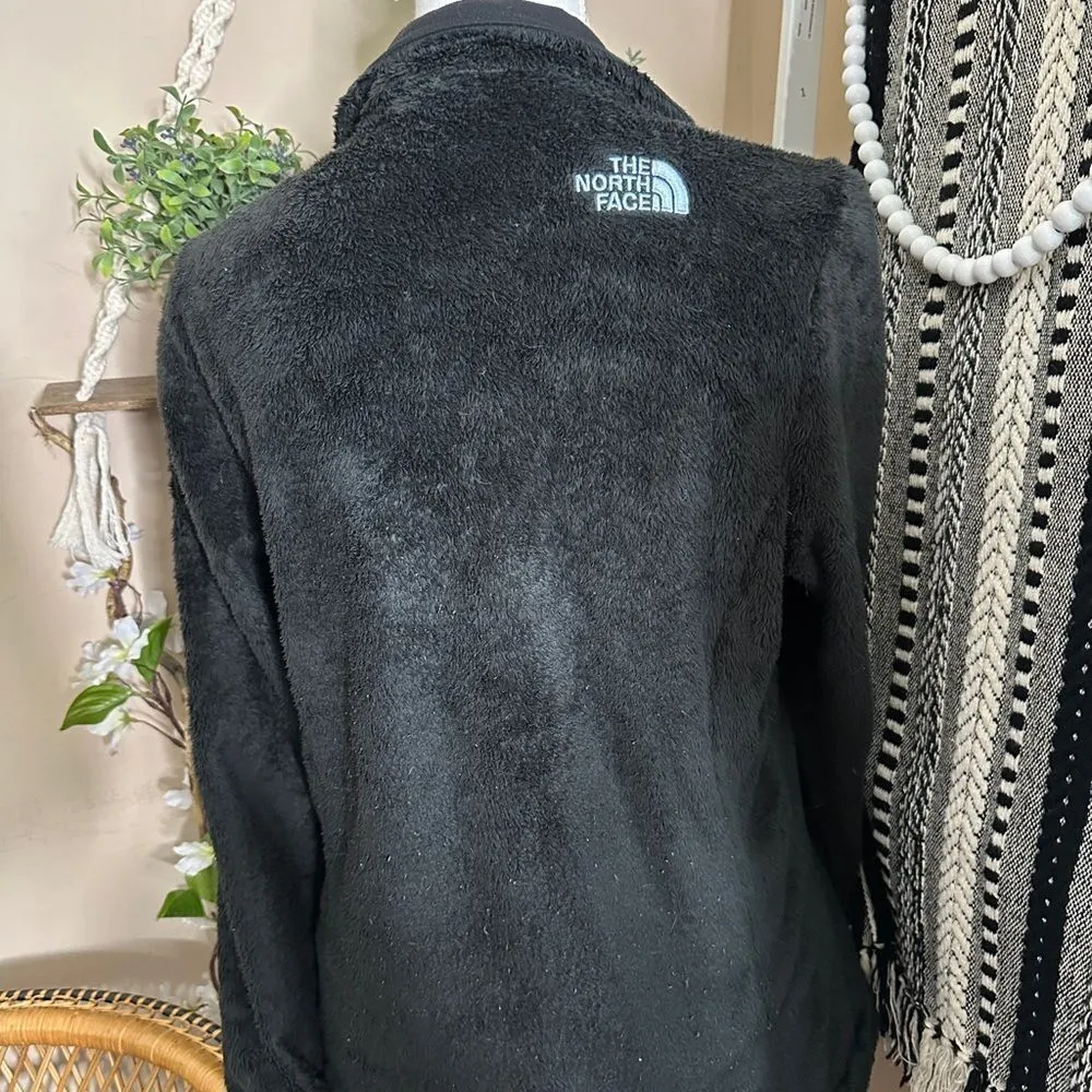 The North Face Black/Lavender Purple Plush Fleece Fuzzy Zip Up Jacket - Image 4