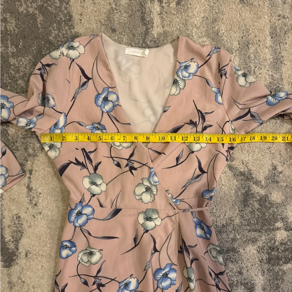 Floral Wrap Dress in Pink by Lush - Image 6